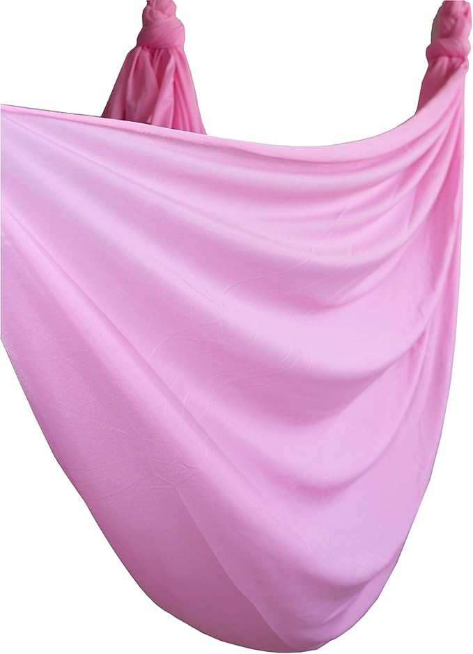 Aerial Yoga Hammock 5.5 Yards Yoga Swing Pilates Silk Home Gym Fitness Include hardware,Daisy Chain, Pose Guide-StrideForce Fitness