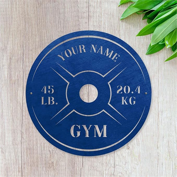 Personalized Home Gym LED Tin Metal Sign Multiple Sizes, Weight Lifting Exercise Workout Room Training Fitness Center Motivational Inspirational Quotes Decor Wall Art Hanging Accessories (07 LED)-StrideForce Fitness