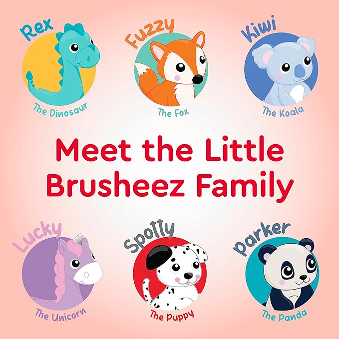 Brusheez Little Toddlers’ Sonic Toothbrush - Safe & Gentle Toothbrush for Ages 1-3 with Built-in, Light-Up 2-Minute Timer, Extra Brush Head, & Storage Base for First-Time Brushers (Spotty The Puppy)