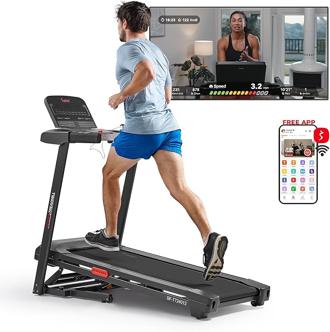 Sunny Health & Fitness Smart Wi-Fi Treadmills-StrideForce Fitness