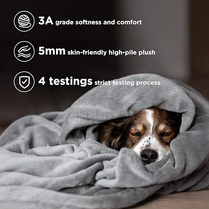 Bedsure Fleece California King Blanket - Lightweight Plush Fuzzy Cozy Soft Large Blankets for Bed, Grey, 102x96 inches-StrideForce Fitness