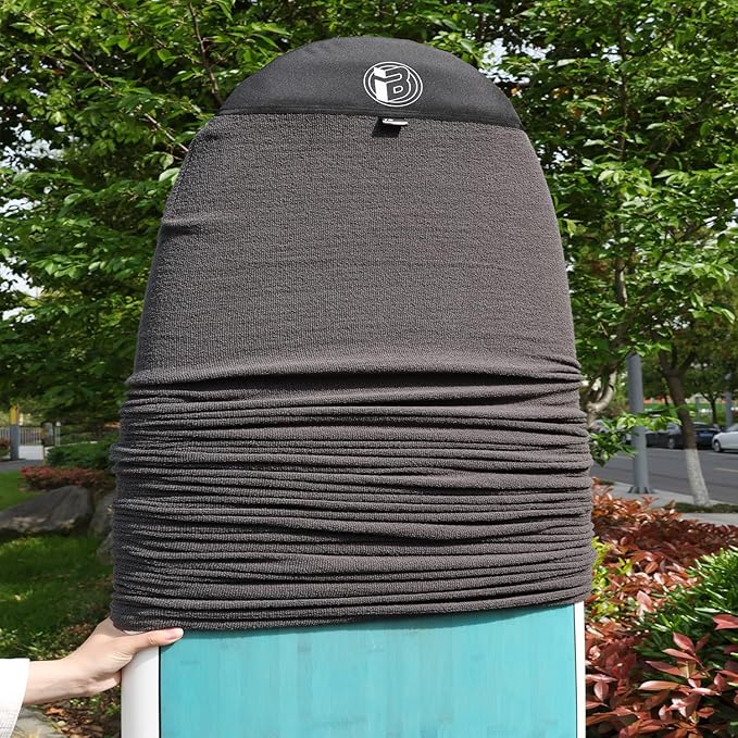 Rokia R Surfboard Sock Cover Quick-Drying Anti-Collision and Durable Surf Sock Cover - Suitable for Protective Bags of Shortboard, Longboard, Fish and HYBRID Board Choose Size & Colors-StrideForce Fitness