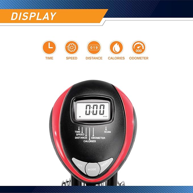 Marcy Air-Resistance Exercise Fan Bike With Dual Acction Handlebars-StrideForce Fitness