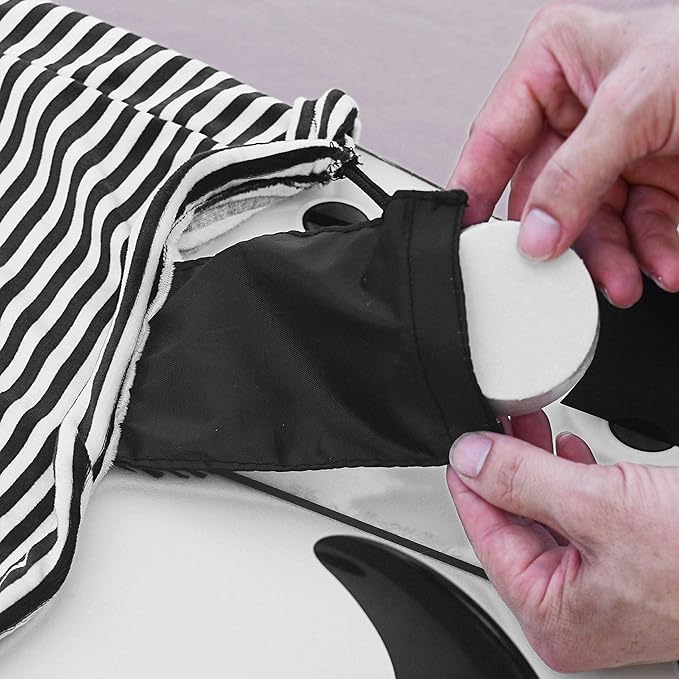 UCEDER Surfboard Sock Cover,Lightweight Stretch Board Bag for Sun Protection,Foldable Surfboard Sock Sleeve Perfect for Travel and Transportation-StrideForce Fitness