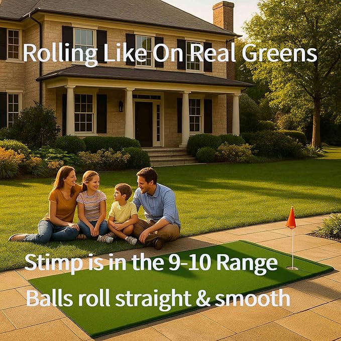 Putting Green Outdoor for Golf Practice Putting Matt for Indoors-StrideForce Fitness
