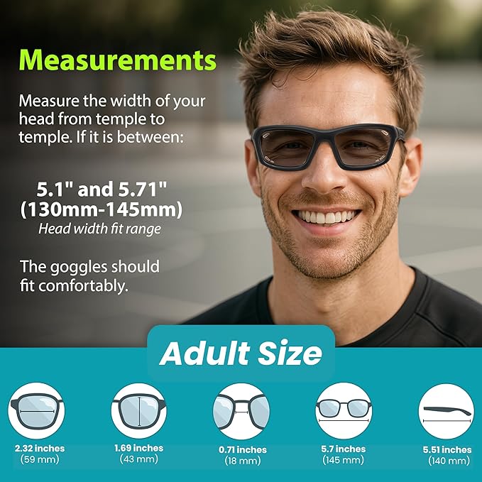 BLUE CUT Sports Protection Goggles, Photochromic Lenses Safety Glasses for Basketball, Pickleball Indoor Outdoor Sports-StrideForce Fitness