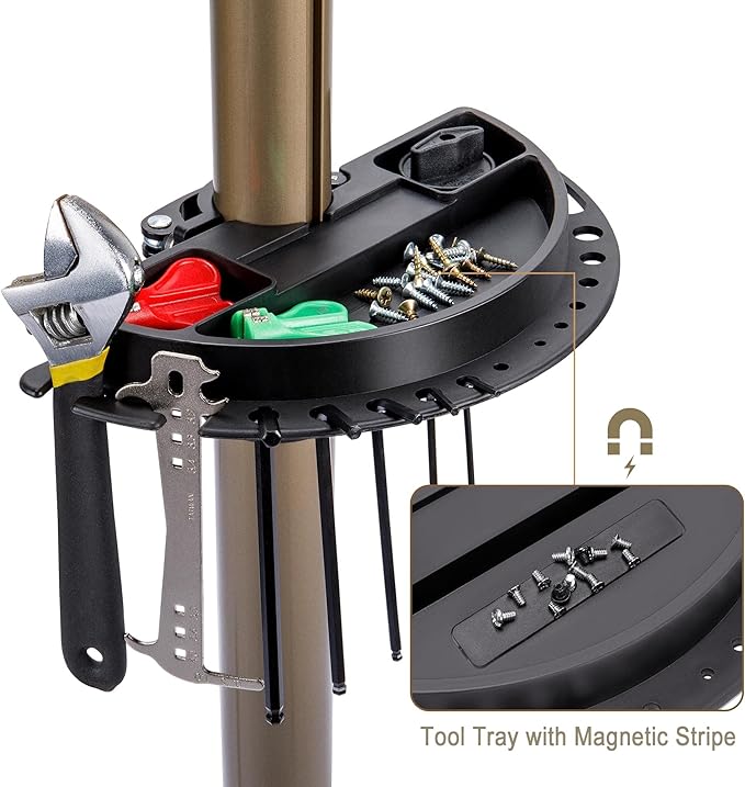 Bike Repair Stand (Max 80lbs) - Bike Stand Rack for Workstand Maintenance - E Bike Repair Stand Bicycle Shop Home Mechanics for Mountain Bike and Road Bike-StrideForce Fitness