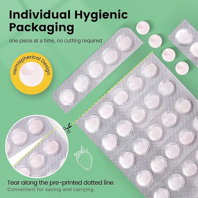 Orthodontic Wax for Braces Wax 120 Individual Hygienic Packaging Dental Wax Dots Strawberry