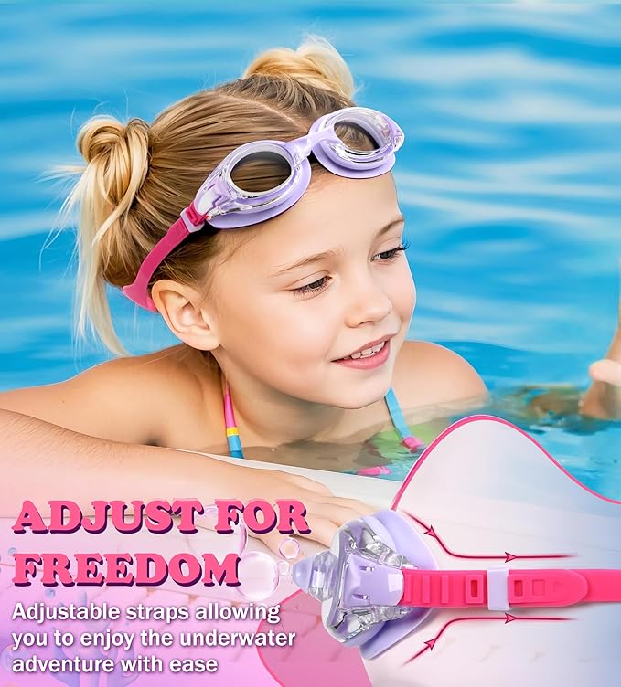 Aegend 2 Pack Kids Goggles, Swimming Goggles for Kids Age 4-16 Boys and Girls Youth, Anti-Fog Waterproof Anti-UV Pool Goggles-StrideForce Fitness