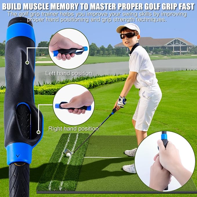 SIOTMERA 23x16IN & 5x4FT Golf Mat, Dual-Turf Golf Hitting Mat with High-Elasticity EVA Anti-Slip Bottom, Anti-Deformation,Reinforced Glue, Ideal for Swing,Chipping Practice,Indoor/Outdoor-StrideForce Fitness