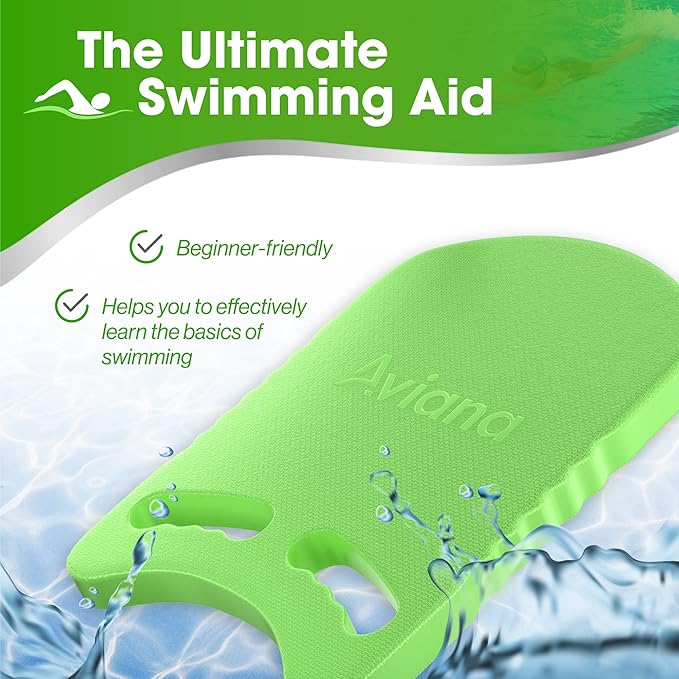 Kickboard Adult & Youth Swim Buoy Aid Leg Kick Exercise Training Float for Swimming Pool or Open Water Foam Equipment | High Buoyancy | Non-Slip | EVA Material & BPA Free-StrideForce Fitness