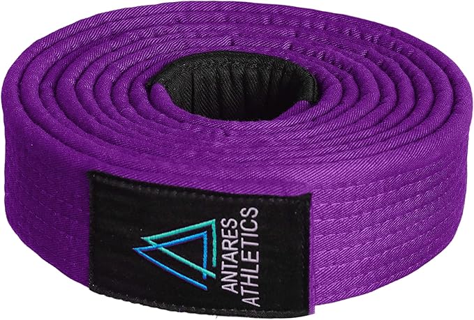 BJJ Belt for Men & Women Brazilian Jiu Jitsu Belt with Ranking Stripes Sleeve Bar Kids Jiu Jitsu Gi Belt-StrideForce Fitness