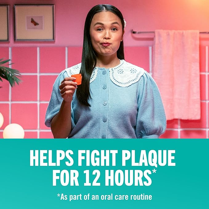 TheraBreath Plaque Control Pre-Brush Oral Rinse, Refreshing Mint Flavor, Antigingivitis and Antiplaque Rinse, Dentist Formulated, Alcohol Free, 16 Fl Oz (Pack of 2)