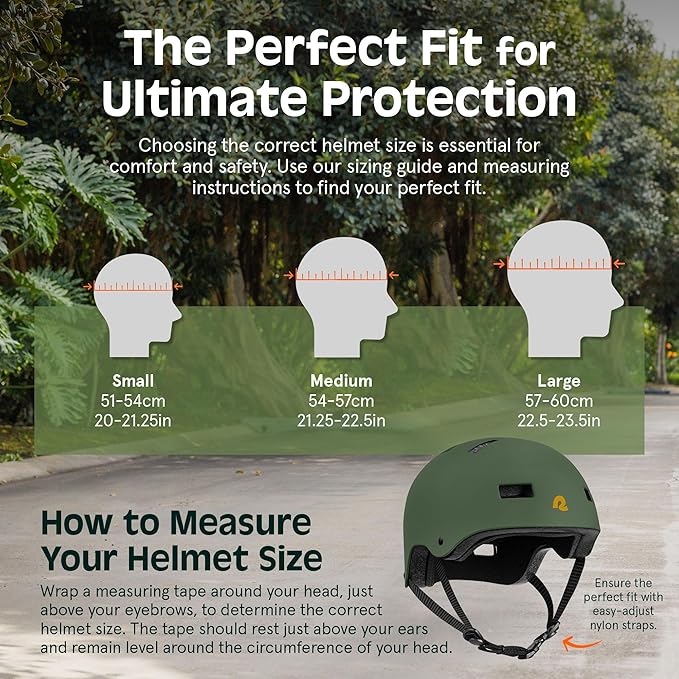 Retrospec Dakota Adult Bike Helmet for Adults - Multi-Sport Protection for BMX, Skating, Scooter, and Skate - Adult Men Skateboard Helmets-StrideForce Fitness