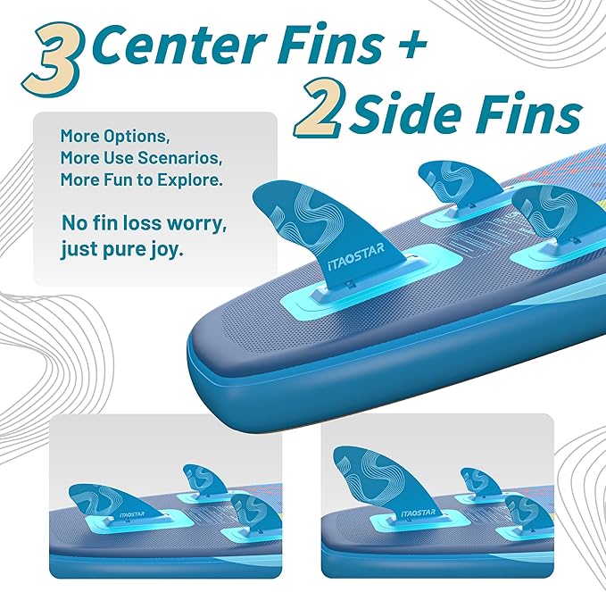 Joy 8'×29"/11'×35" Inflatable Paddle Board for Kids, One-Stop Premium SUP Accessories, Stand Up Paddle Board for More Balance, Tailored Fins for More Fun-StrideForce Fitness