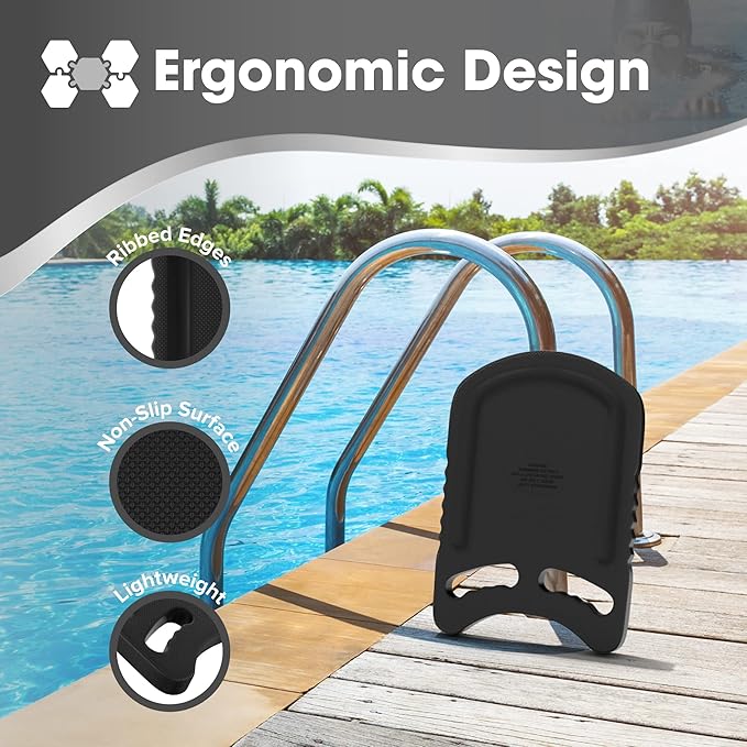 Kickboard Adult & Youth Swim Buoy Aid Leg Kick Exercise Training Float for Swimming Pool or Open Water Foam Equipment | High Buoyancy | Non-Slip | EVA Material & BPA Free-StrideForce Fitness