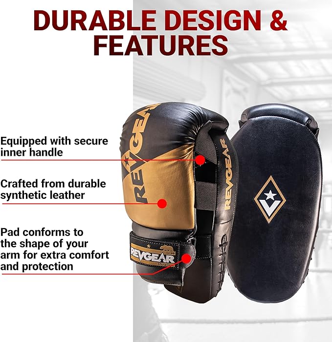 Revgear Phoenix Boxing Mitts and Pads Pair (All in One - Target & Glove) - Ideal Boxing Equipment for Men, Women, Kids - Perfect for MMA, Muay Thai, Kickboxing, Sparring, and Boxeo Training-StrideForce Fitness