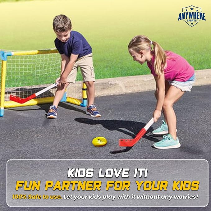 Nature Bound The Anywhere Puck Foam Hockey Training Puck (6 Pack with Drawstring Storage Bag), for Children and Adults, Indoor and Outdoor Use-StrideForce Fitness