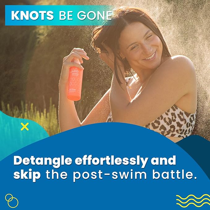 AQUA GUARD Swim Hair Rescue Bundle | Pre-Swim Protection & Post-Swim Repair Kit | Includes Hair Defense, Shampoo, Conditioner, Detangler, Hair Mask & SPF Skin Defense | Chlorine Care For Swimmers-StrideForce Fitness