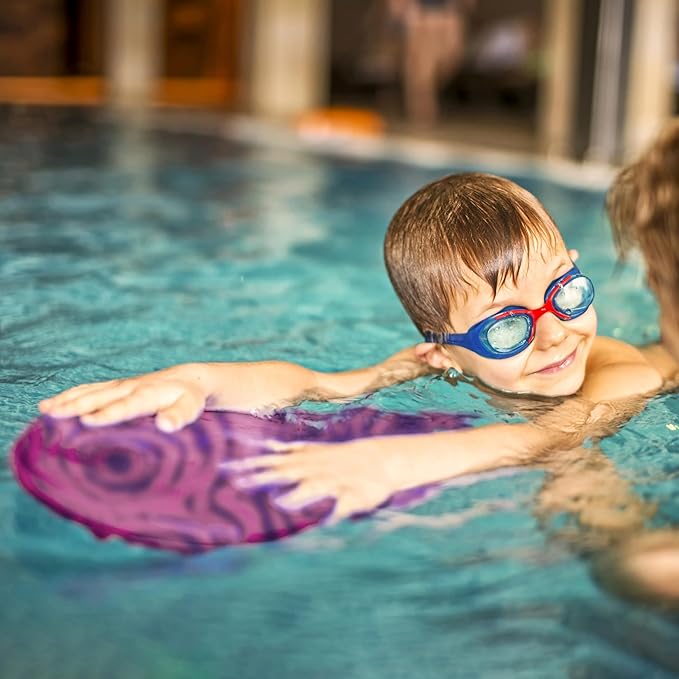 Junior Kickboard Buoy for Youth Children & Toddlers Swimming Aid & Exercise Training Board for Kids to Learn to Swim with Kick Boards in Pool BPA Free-StrideForce Fitness
