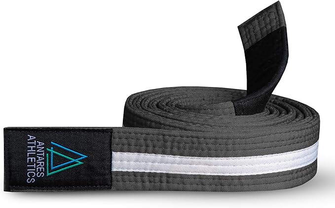 Brazilian Jiu Jitsu Belts Preshurunk Martial Arts Youth BJJ Belts for Girls & Boys with BJJ Ranking Stripes-StrideForce Fitness