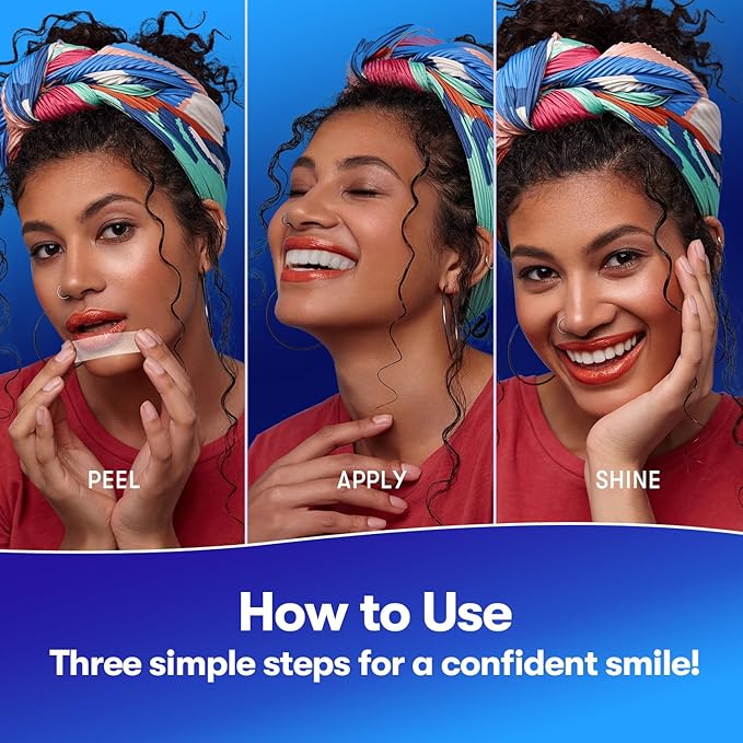 MySmile Teeth Whitening Strips, Hydroxyapatite-Infuse White Strips, Non-Sensitive Teeth Whitening with Soothing Natural Ingredients, Enamel-Safe, Residue-Free, Non-Slip, 21 Treatments Kit (42 Count)