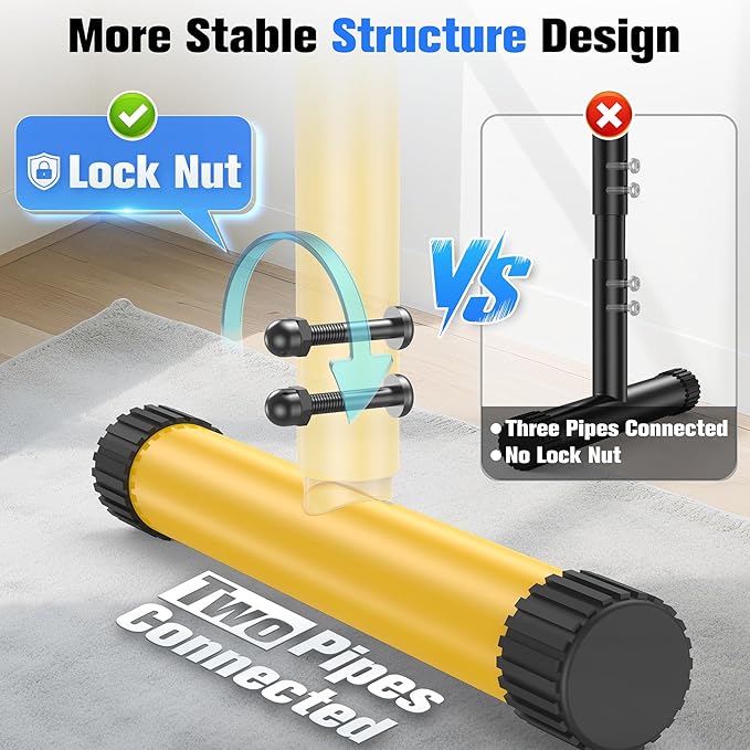 Sportsroyals Adjustable Dip Bar Station, Heavy Duty Parallette & Parallel Bars, 400LBS Stable Dip Stands for Home Gym, Calisthenics & Upper Body Workout Equipment-StrideForce Fitness