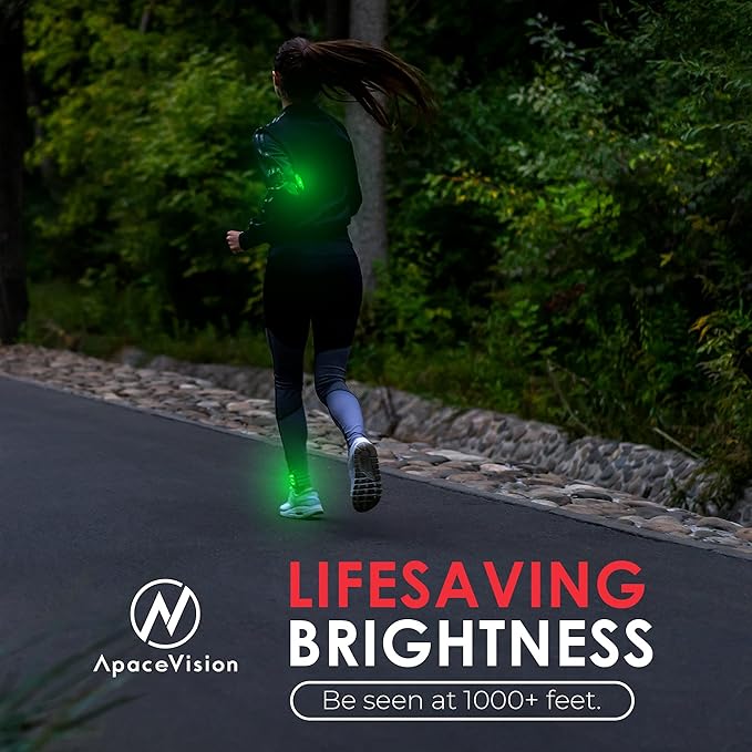 LED Safety Light (2 Pack) - Clip On Strobe/Running Lights for Runners, Dog, Bike, Walking, Boat, Kayak, Stroller and More - High Visibility Accessories for Your Reflective Gear, Bicycle-StrideForce Fitness