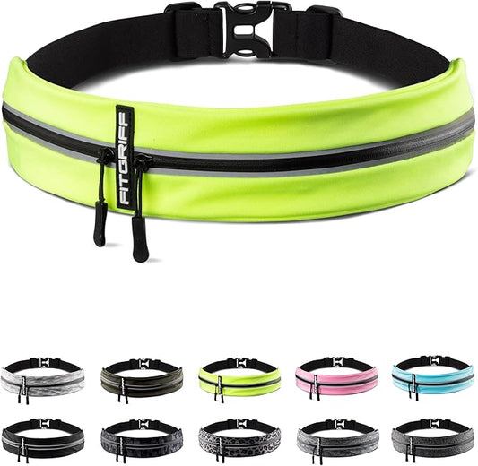 Fitgriff® Running Belt for Men & Women - Secure Jogging Pouch for Phone, Keys & Essentials - For All Cell Phones-StrideForce Fitness