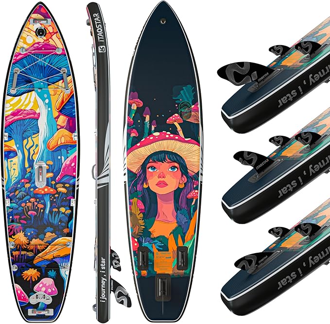 Novelty 11'6" x 35" Extra Wide SUP for Enhanced Stability - Inflatable Stand Up Paddle Board - Premium Paddle Board Kit for Adults & Youth - All Skill Levels - Includes SUP Accessories-StrideForce Fitness