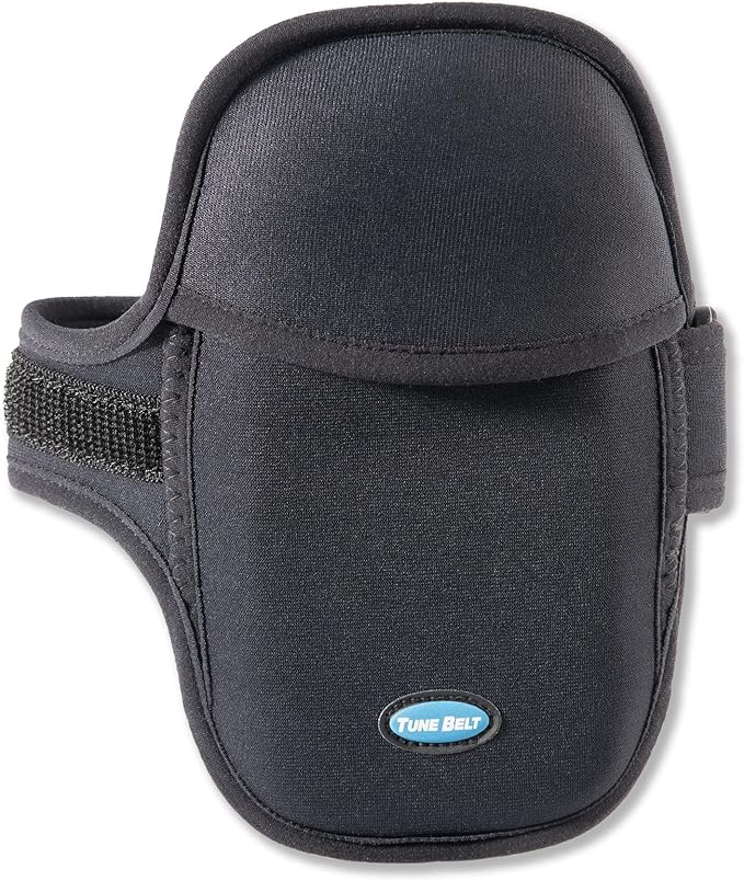 Tune Belt AB93 Cell Phone Armband Case Water Resistant Running Holder for iPhone Pro Max Plus (15/14/13/12/11/X/XS/XR/8) Galaxy S Ultra Plus Edge Note (23/22/21/20) Adjustable Strap & Key Pocket-StrideForce Fitness