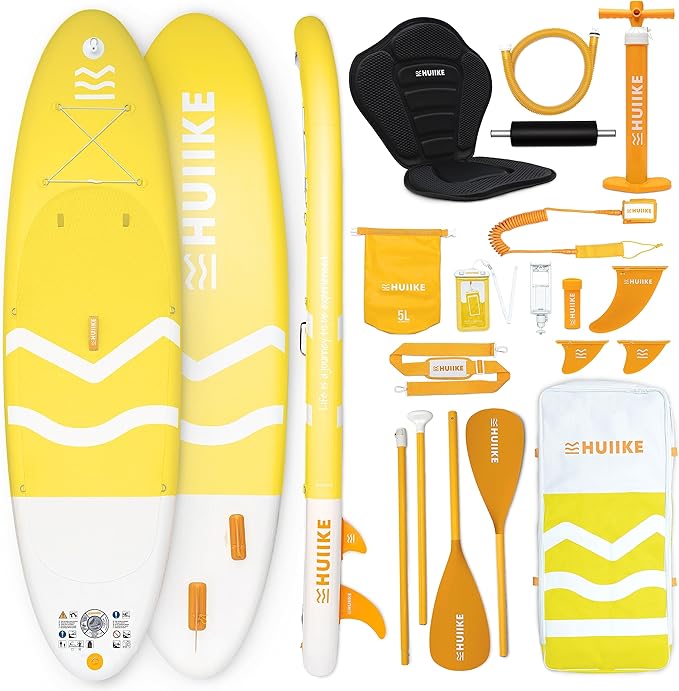 Inflatable Paddle Board for Adults with Accessories Included, Oar, Fins, Pump. Stand Up Paddleboard Great Stability and Resistance. 10’ x 33" x 5.9", Maximum Load 286 lb-StrideForce Fitness