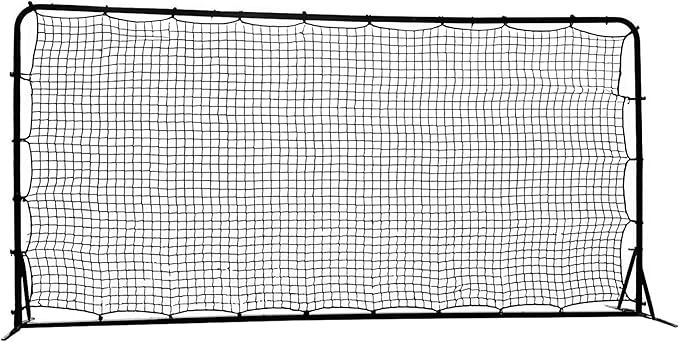 Trigon Sports Soccer Rebounder Net, 6’ x 12’ Bounce Back Net Soccer Goals for Backyard, Easy Setup, Kick Back Trainer for Passing, Ball Control & Volley Practice for Kids, Teens & Adults-StrideForce Fitness