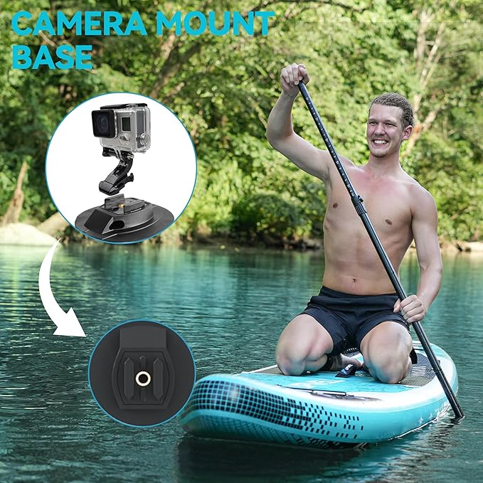 UPWELL 10'6"/11'/11'6" Inflatable Paddle Board, Stand Up Paddlboard for Youth & Adults, Stable Design, Premium SUP Accessories, Backpack, Leash, Hand Pump, Fins-StrideForce Fitness