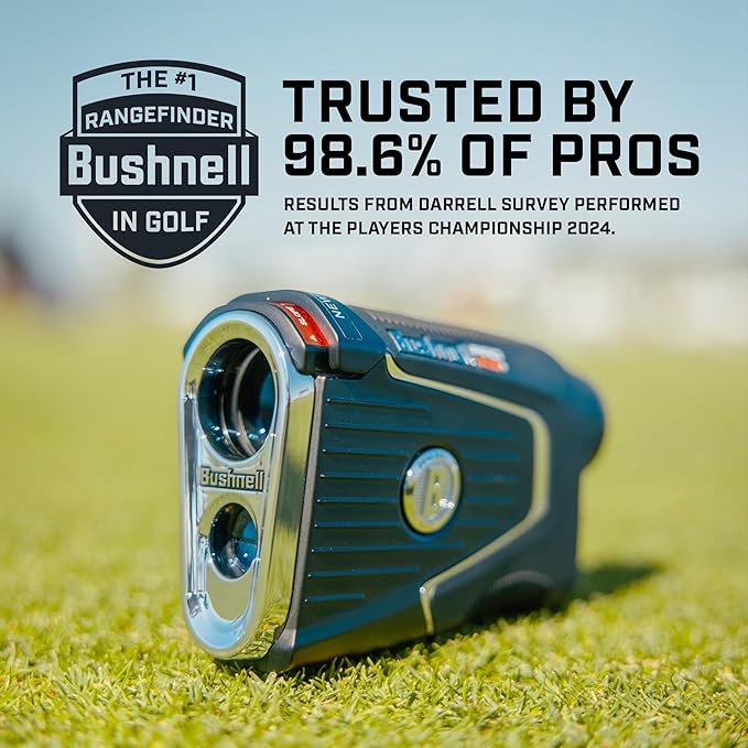 Bushnell Pro X3+ Golf Rangefinder with Wind Speed and Direction,1300 Yard Range,7X Magnification, Pin Locking with Visual Jolt-StrideForce Fitness