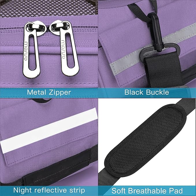 MOSISO Bike Rack Bag, Waterproof Bicycle Trunk Pannier Rear Seat Pouch Cycling Bike Carrier Backseat Storage Luggage Saddle Shoulder Bag-StrideForce Fitness