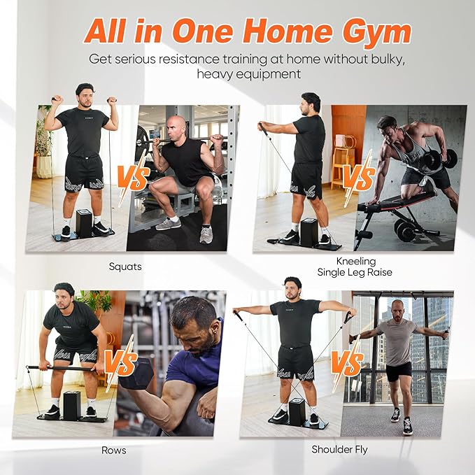 SR3 Smart Home Gym，Portable & Foldable Strength Training Cube Machine for Full Body Workouts，All-in-One Resistance Training Fitness Equipment for Home Use-StrideForce Fitness