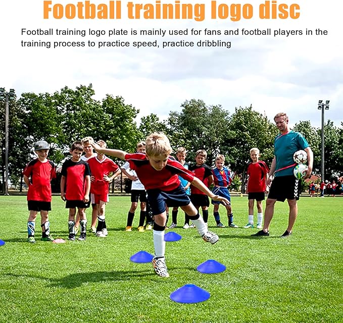 Football Training Equipment | Speed Agility Training Set, Including 1 Agility Ladder, 4 Steel Piles,12 Disc Cones,1 Resistance Umbrella .| for Athletes/Sports Including Football & Basketball-StrideForce Fitness