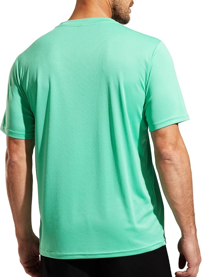 MIER Men's Quick Dry Workout Shirts Moisture Wicking Running Athletic Performance T-Shirts Recycled Polyester Top Tee-StrideForce Fitness