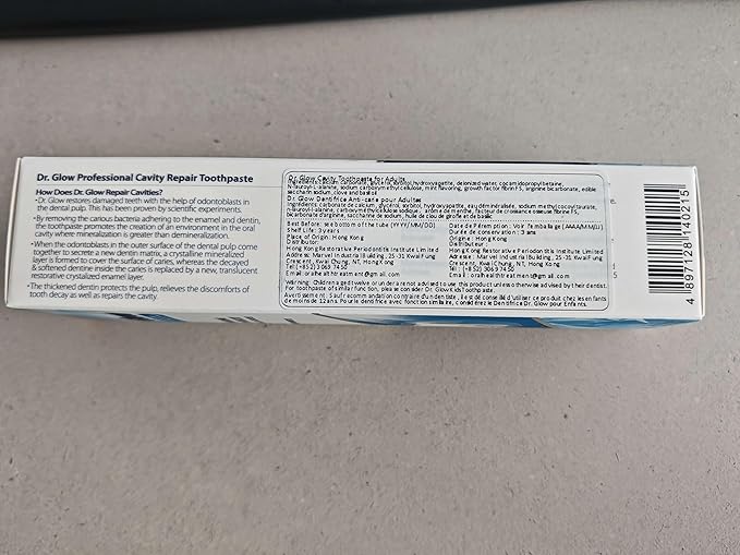 Adult Cavity Repair Toothpaste, Cavity Reversing Hydroxyapatite Toothpaste, Cavity Filler for Tooth Remineralization, Tooth Decay Treatment Repair, Enamel Repair Cavity Remover, 3.52oz X 2