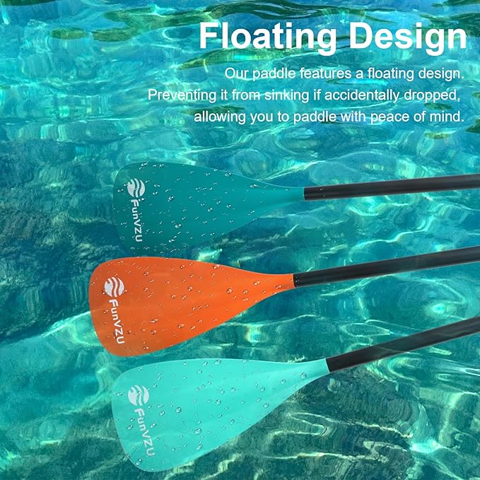 SUP Paddle, Stand Up Paddle Board Paddle Lightweight Adjustable 4-Piece Aluminium Kayak Paddles, Unique Lock Design Floating Alloy Shaft Paddle for Paddle Board-StrideForce Fitness