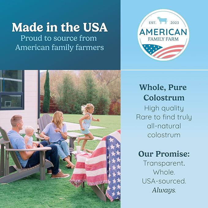 Colostrum Supplement Powder for Gut Health, Immune Support, Muscle Recovery & Wellness | Natural IgG Pure Whole Bovine Colostrum Superfood, Vanilla, 60 Servings-StrideForce Fitness