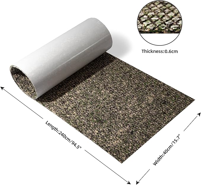 FOCEAN Boat Flooring EVA Foam Boat Decking Faux Teak Marine Flooring Boat Mat Boat Carpet Sheet for Motorboat RV Yacht Kayak Surfboard, 94.5"x 47.2"/35.4"/23.6"/15.7"-StrideForce Fitness