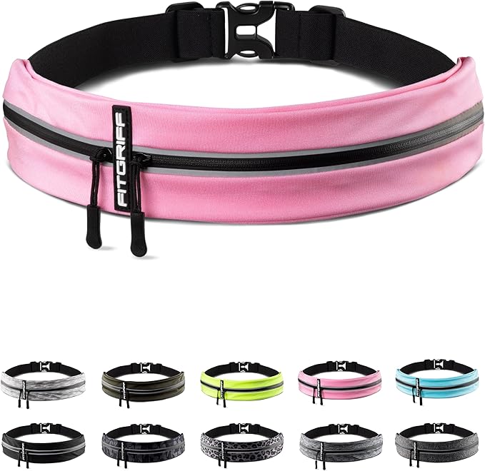 Fitgriff® Running Belt for Men & Women - Secure Jogging Pouch for Phone, Keys & Essentials - For All Cell Phones-StrideForce Fitness
