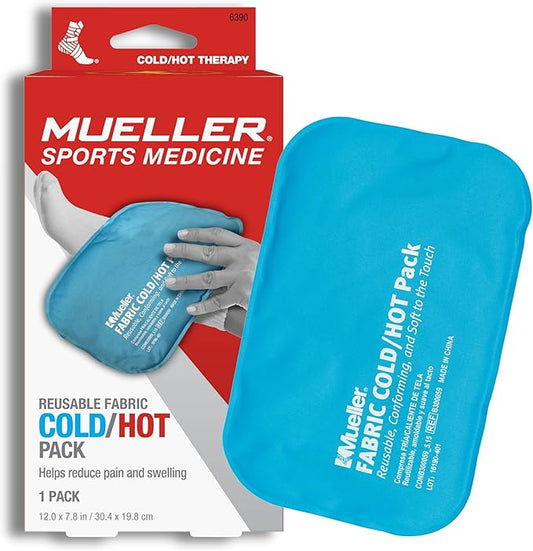MUELLER Sports Medicine Reusable Fabric Cold & Hot Pack, Ice Pack for Injuries and Pain Relief, Blue-StrideForce Fitness