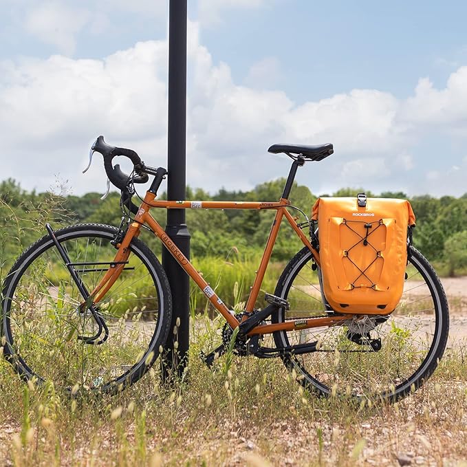 ROCKBROS Bike Panniers Waterproof Bike Rear Rack Bag Max 30L Large Capacity Bike Rear Panniers for Cycling Traveling Commuting-StrideForce Fitness
