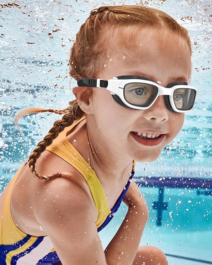 Kids Swim Goggles,Swimming Goggles for Kids 6-14, Anti-Fog UV Protection Pool Glasses for Boys Girls-StrideForce Fitness