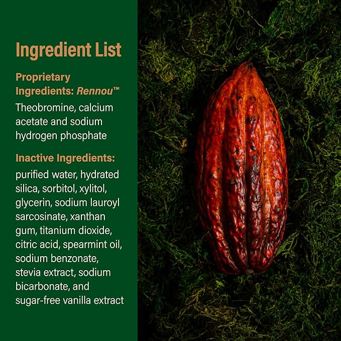 Theodent Classic with Rennou™: Fluoride-Free Theobromine Toothpaste for Proven Remineralization, Sensitivity Relief & Natural Whitening, Spearmint (3.4 Ounces, 96.4 Grams)