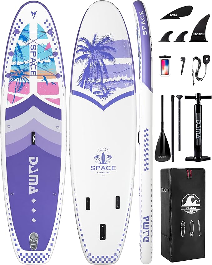DAMA 11'*34"*6" Inflatable Paddle Board, Paddle Boards for Adults,Sup,Lightweight and Durable, Easy to Inflate, Versatile in Style, Fully Functional, Equipped w/High Grade Accessories.-StrideForce Fitness