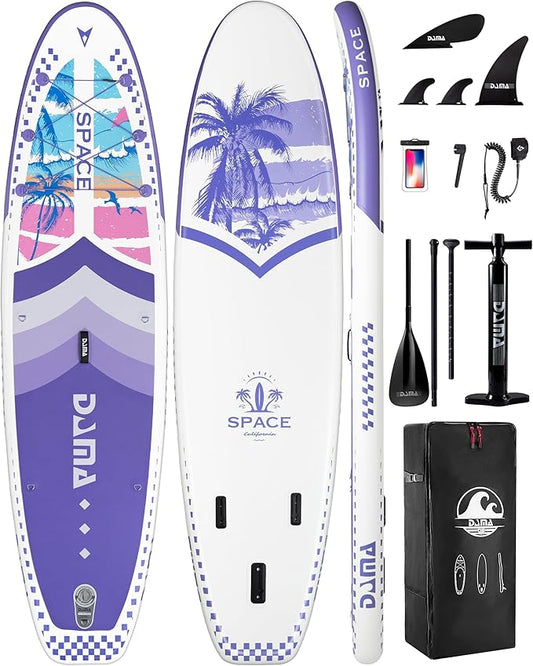 DAMA 11'*34"*6" Inflatable Paddle Board, Paddle Boards for Adults,Sup,Lightweight and Durable, Easy to Inflate, Versatile in Style, Fully Functional, Equipped w/High Grade Accessories.-StrideForce Fitness